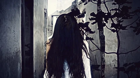 Witch abandoned house window fig single 스톡 동영상 56270969