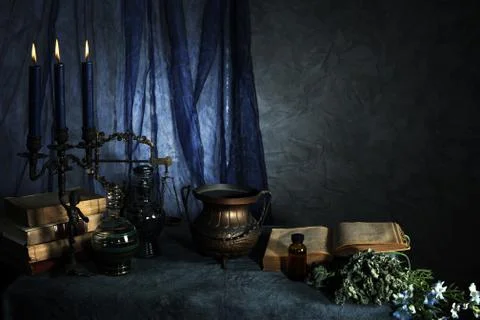 Witch accessories Stock Photos