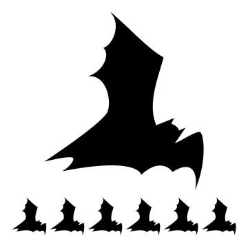 Witch bat halloween cartoon vector graphic Stock Illustration