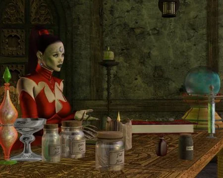 Witch book Stock Illustration