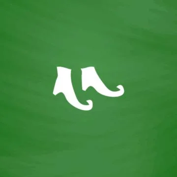 Witch boots icon Stock Illustration