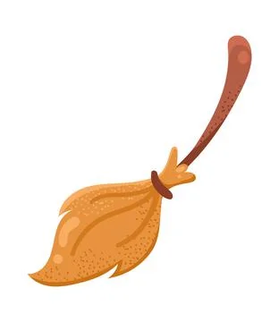 Witch broom accessory Stock Illustration