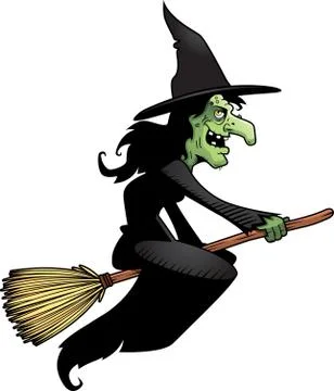 Witch Broomstick Stock Illustration