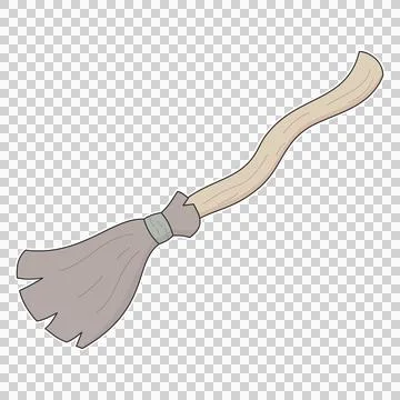 Witch broomstick Stock Illustration