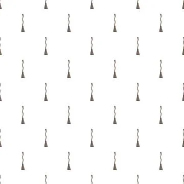 Witch broomstick seamless pattern for halloween magic design Stock Illustration
