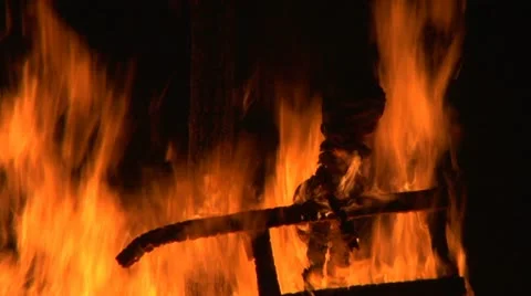 Witch burn slow 06 Stock Footage 20605039