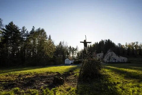 Witch Burning Foto stock