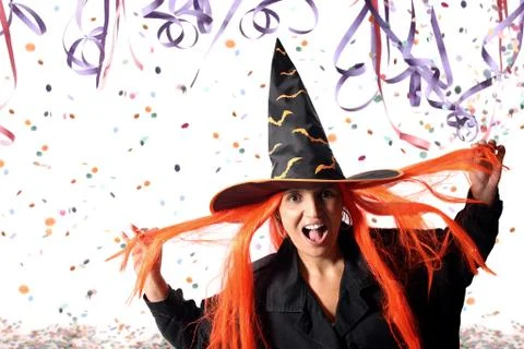 Witch at Carnival Stock Photos