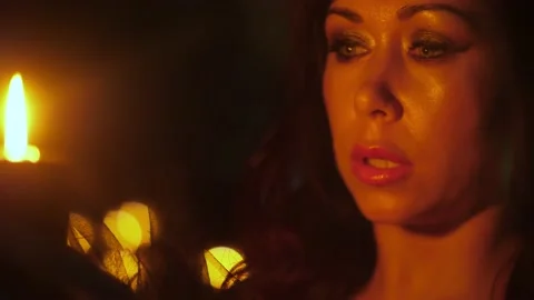 The witch is casting a spell 스톡 동영상 130377643