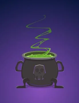 Witch Cauldron Stock Illustration