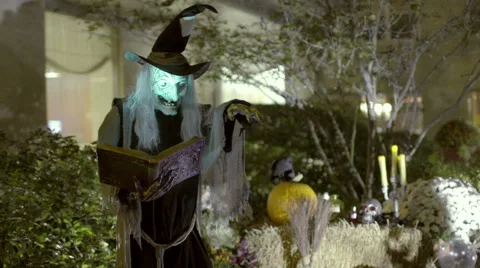 Witch Evil Wicked Hat Halloween Horror Spell Scary Stock-Footage 43121729