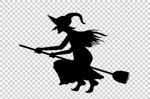 Witch halloween isolate on transparent background PNG file Stock Illustration