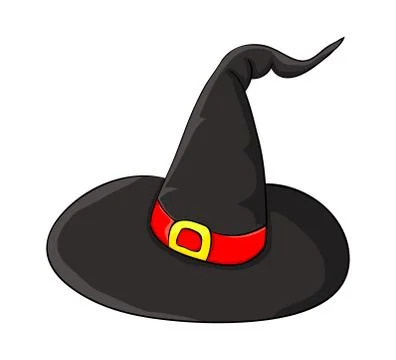 Witch hat cartoon vector symbol icon design. Beautiful illustration isolated  Stock Illustration