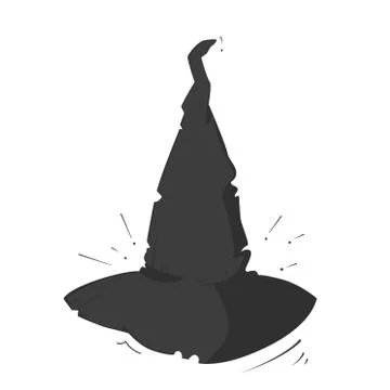 Witch hat for Halloween Stock Illustration