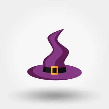 Witch Hat. Halloween. Stock Illustration