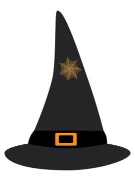 Witch hat. Halloween vector illustration Stock Illustration
