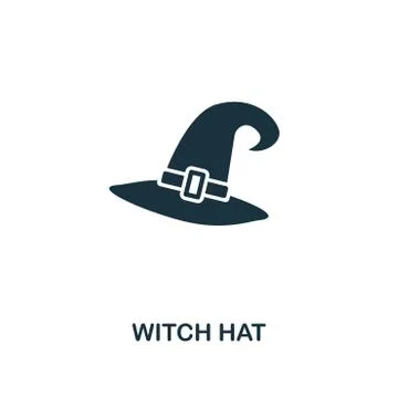 Witch Hat icon. Premium style design from halloween icon collection. UI and UX Stock Illustration