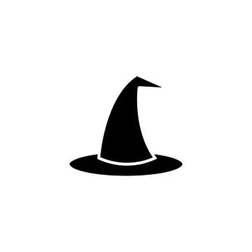 Witch hat icon, vector illustration design. Halloween collection. Illustrazione stock