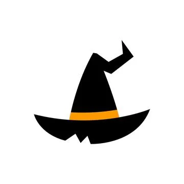 Witch hat illustration isolated on white background Stock Illustration