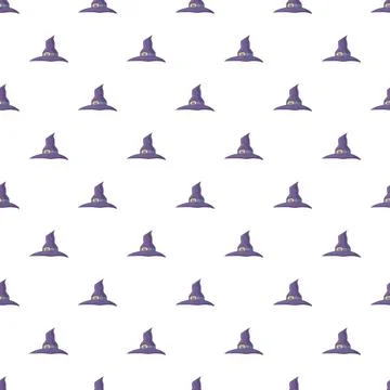 Witch hat pattern for halloween holiday wizard magic Stock-Illustration