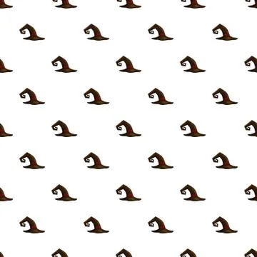 Witch hat pattern Stock Illustration