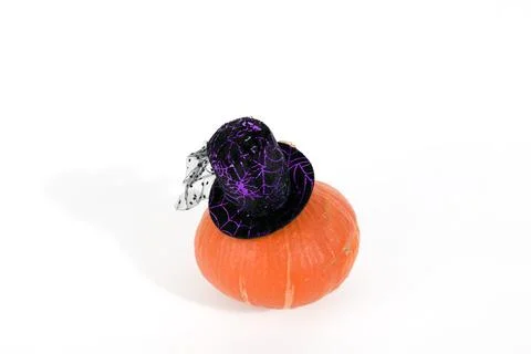 Witch hat pumpkin Stock Photos
