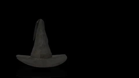 Witch Hat turns on itself - loop animation Stock Footage 253371751