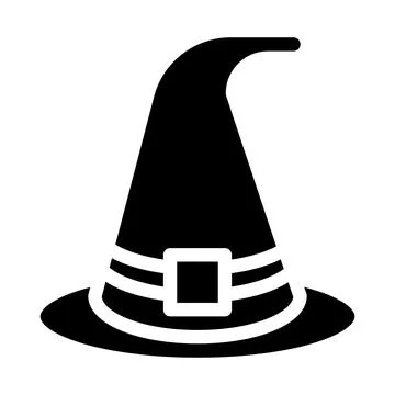 Witch hat Vector Icon Design Illustration Stock Illustration