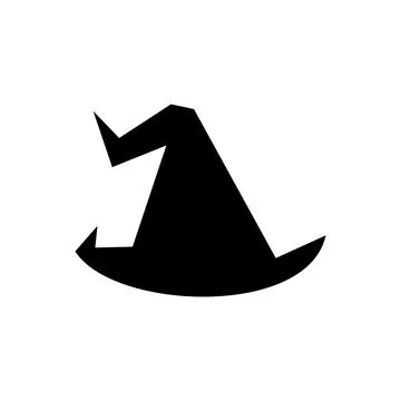 Witch hat vector illustration isolated on white background Иллюстрация