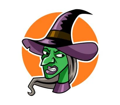Witch Head Stock Illustration