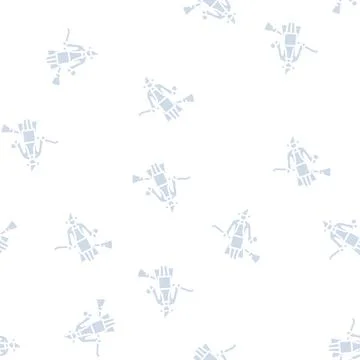 Witch magic glyph seamless pattern Stock Illustration