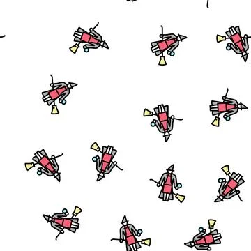 Witch magic vector seamless pattern Stock Illustration
