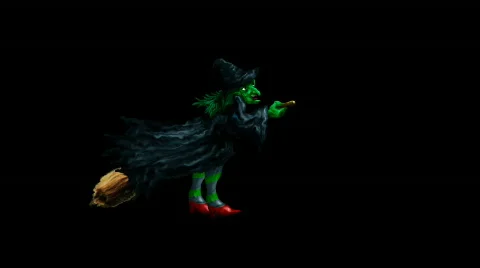 Witch with Matte Stock Footage 538226