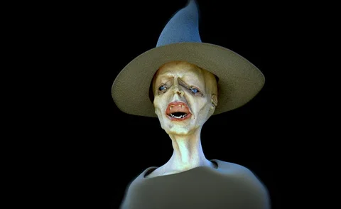 Witch melt Stock Footage 128712540