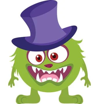 Witch Monster Vector Icon Stock Illustration