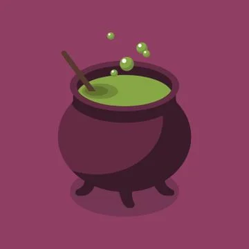 Witch Pot Stock Illustration