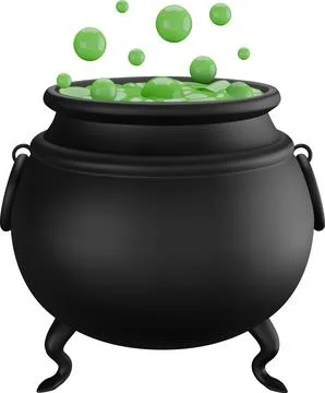 Witch pot Stock Illustration