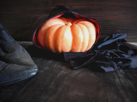 Witch pumpkin Stock Photos