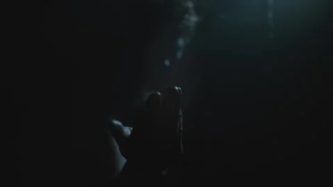 Witch Shadow and a Voodoo Hand Video stock 259901955