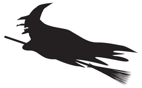 Witch Silhouette Stock Illustration