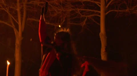 Witch snake broom 01 Stock Footage 20605117