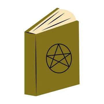 Witch Spell Book Stock Illustration