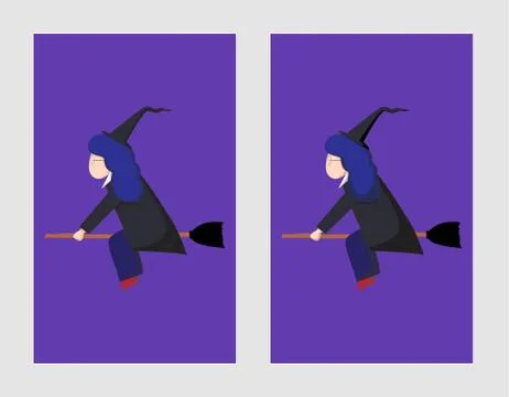 Witch vector illustration. halloween witch. full color. Stock Illustration