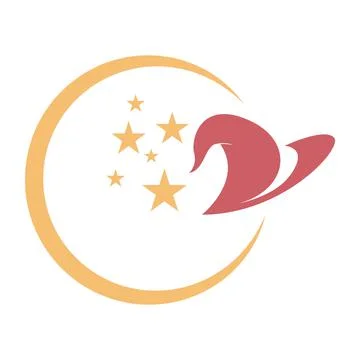 Witch, witch hat  logo icon design Illustrazione stock