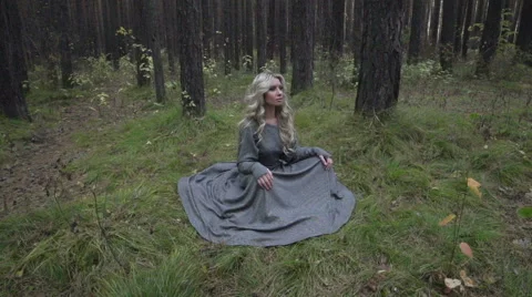 Witch in the woods Stock Footage 49019825