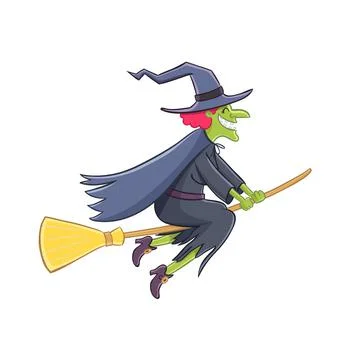 Witcher flying in air Stock Illustration