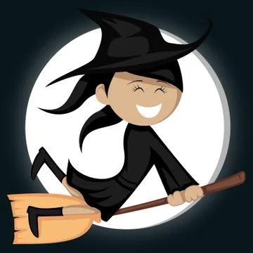 Witches all around Stock Illustration