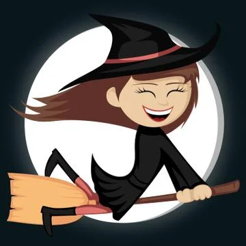 Witches all around Stock Illustration
