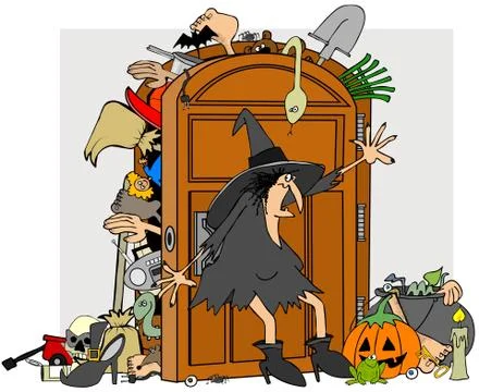 Witches closet Stock Illustration