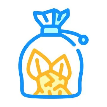 Witches pouch color icon vector illustration flat イラスト素材